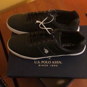 US Polo Assn size 13M black shoes